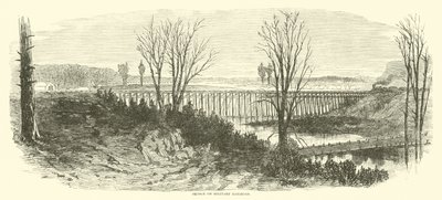 Bridge on Military Railroad, março de 1865 de American School