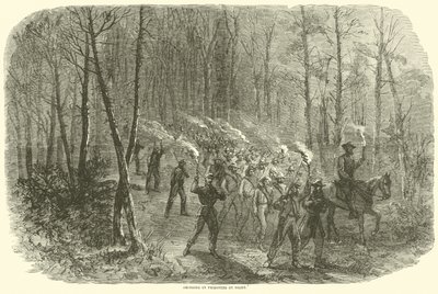 Trazendo prisioneiros durante a noite, agosto de 1864 de American School