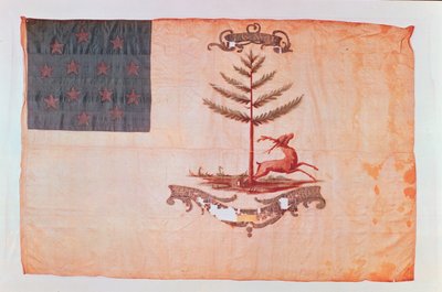Fanfarrões da bandeira de América, c.1787 de American School