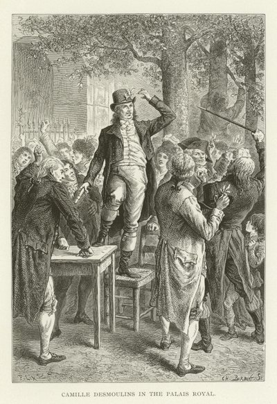 Camille Desmoulins no Palácio Real de American School