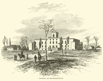 Capitólio em Milledgeville, novembro de 1864 de American School