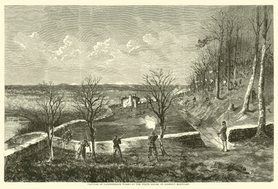 Captura de obras confederadas na Casa Branca, na Lookout Mountain, novembro de 1863 de American School