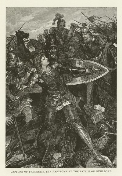 Captura de Frederico, o Belo na Batalha de Muhldorf de American School