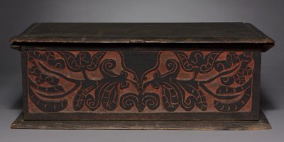 Caixa Esculpida, 1680-1700 de American School