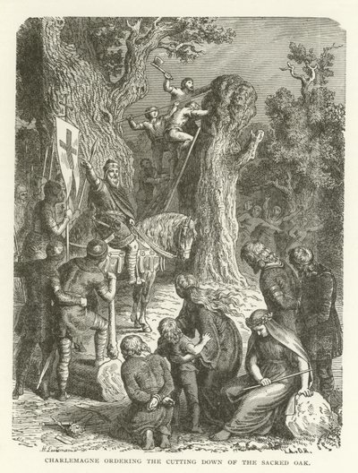 Carlos Magno ordenando o corte do Carvalho Sagrado de American School