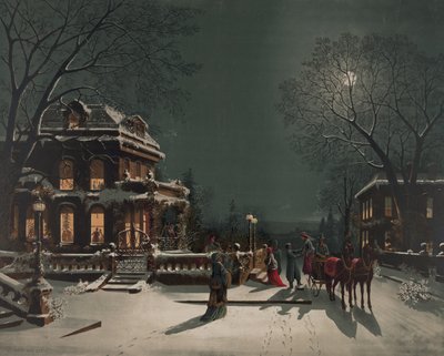 Véspera de Natal, c.1890 de American School