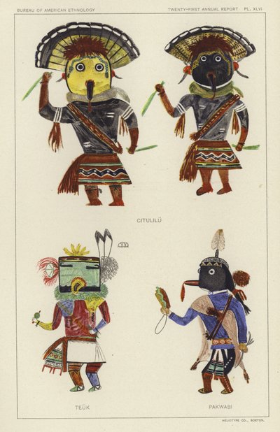 Citulilu, Teuk, Pakwabi (litografia a cores) de American School