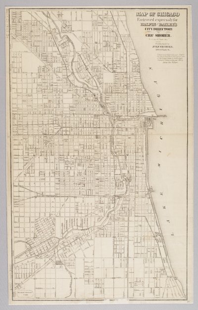 Mapa da Cidade de Chicago de American School