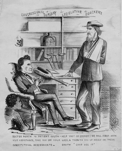 Cirurgia do Congresso: charlatanismo legislativo, c.1866 de American School