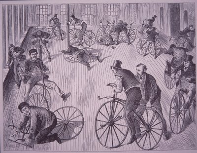 Escola de ciclismo (velocipede), Nova Iorque, EUA de American School
