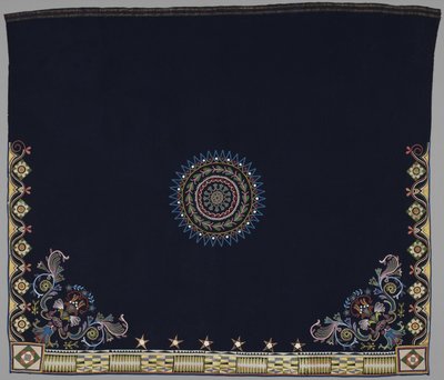 Dance Blanket, Anishinabe, Dakota, c.1840-50 (lã, seda e missangas) de American School