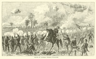 Morte do general Thomas Williams, agosto de 1862 de American School