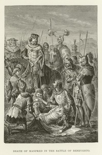 Morte de Manfred na Batalha de Benevento de American School