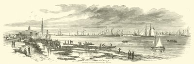 Partida da expedição Duponts de Beaufort, janeiro de 1863 de American School