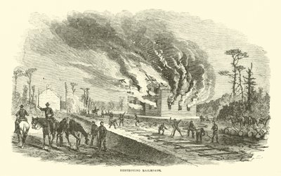 Destruindo as ferrovias, abril de 1863 de American School