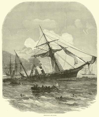 Destruição do Alabama, junho de 1864 de American School