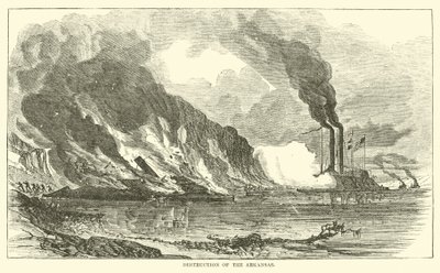 Destruição do Arkansas, julho de 1862 de American School