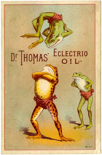 Dr. Thomas "Eclectric Oil! [Cartão comercial], c.1880-1910 de American School