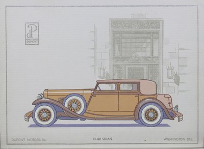 DuPont Motor Cars: Club Sedan, 1921 de American School