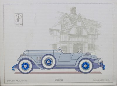 DuPont Motor Cars: Speedster, 1921 de American School