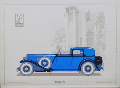 DuPont Motor Cars: Town Car, 1921 de American School
