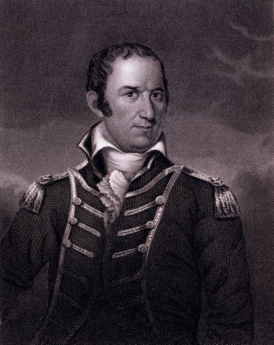 Edward Preble (1761-1807), gravado por Henry Bryan Hall (1808-84), após um original em Fanuelle Hall, Boston de American School
