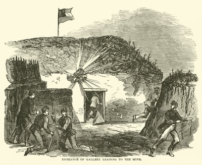Entrada da galeria que leva à mina, junho de 1863 de American School