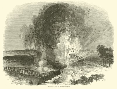 Explosão do forte na frente de McPhersons, junho de 1863 de American School