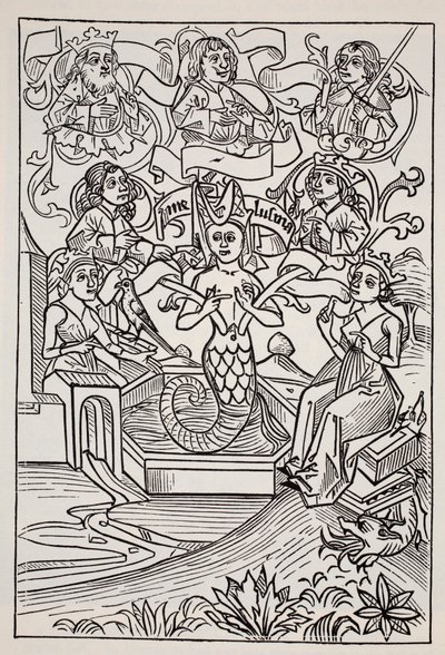 Fay Melusine, do Guia Mundial para Gnomos, Faries, Elfos e outras pessoas pequenas por Thomas Keightley (1789-1872) Publicado em 1880 de American School