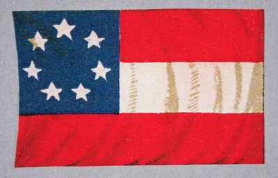 Bandeira dos Estados Confederados da América (cor litho) de American School