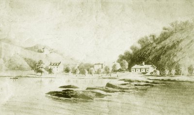 Fort St Davis e as corredeiras de Schuylkill, c.1912 de American School