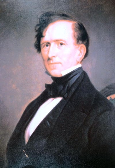 Franklin Pierce (1804-69) (cor litho) de American School