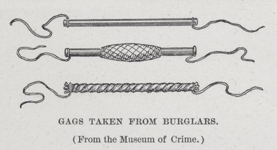 Mordaças tiradas de assaltantes (litho) de American School
