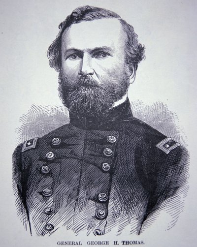 General George H. Thomas (1816-70) (gravura) de American School
