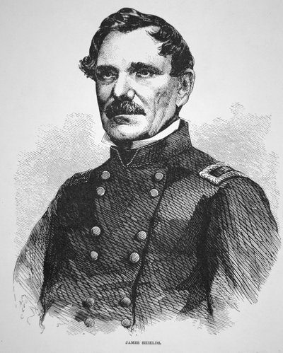 General James Shields (1810-79) (gravura) de American School