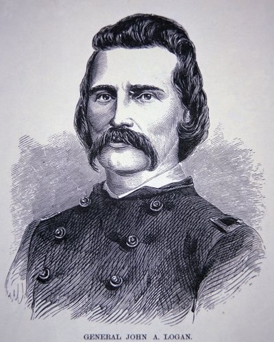 General John Alexander Logan (1826-86) (gravura) de American School