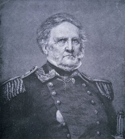 General Winfield Scott (1786-1866) (gravura) de American School