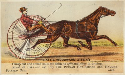 Gentleman Horse-Driving muito rápido. de American School