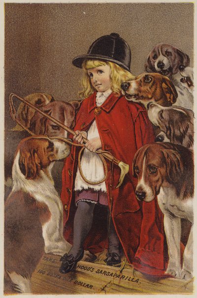 Garota na jaqueta de caça com cães de American School