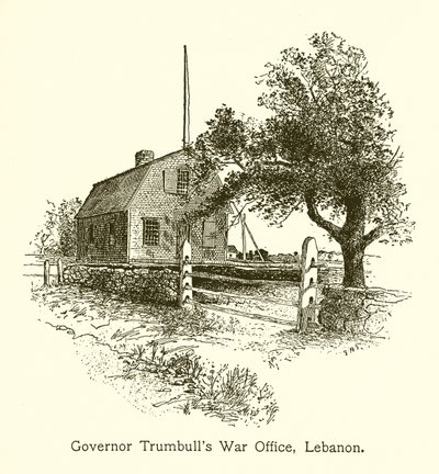 Gabinete de Guerra do Governador Trumbulls, Líbano, Connecticut de American School