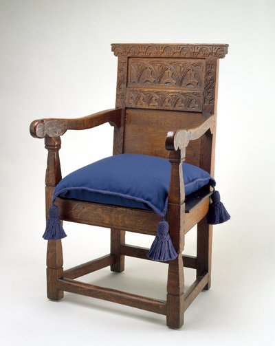 Great Chair, Condado de Essex, Massachusetts, 1640-85 (carvalho branco) de American School