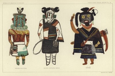 Hehea Katcina, Hehea Kastcina Mana, Hehee (litografia a cores) de American School