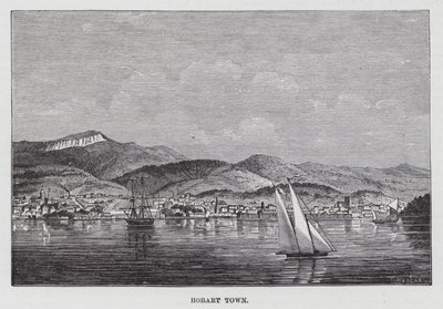 Cidade de Hobart (gravura) de American School