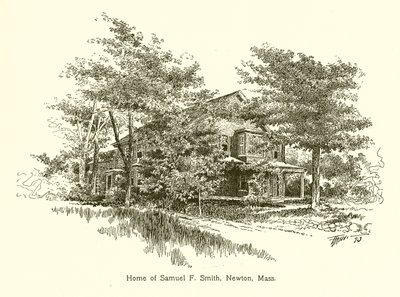 Lar de Samuel F. Smith, Newton, Massachusetts de American School