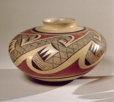 Jarra Hopi Bullware, do Arizona (cerâmica) de American School
