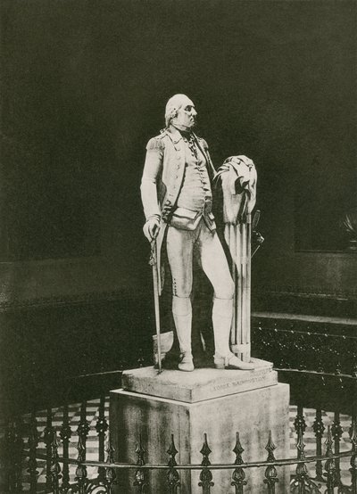 Estátua de Hudsons de George Washington (fotogravura) de American School