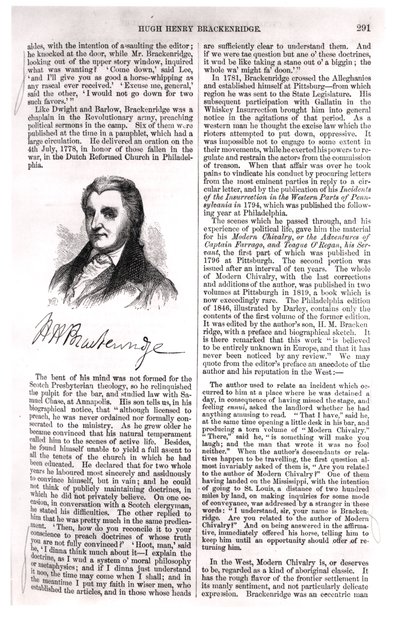 Hugh Henry Brackenridge (1748-1816) de &39;Cyclopedia of American Literature&39;, de Evert Augustus Duyckinck (1816-78) 1855 de American School