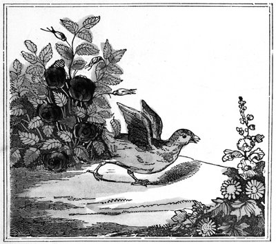 Ilustração da notável história de Chicken Little, 1840 de American School