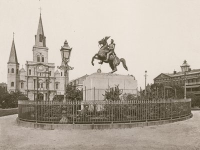 Jackson Square, Nova Orleães (fotogravura) de American School