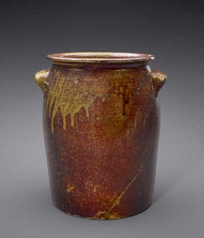 Jar, depois de 1850 (possivelmente faiança vitrificada alcalina) de American School